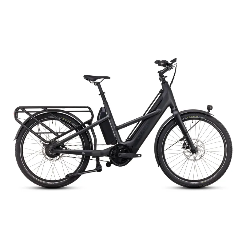 2025 Cube Longtail Hybrid 725 - Electric Urban Cargo Bike - Grey / Reflex